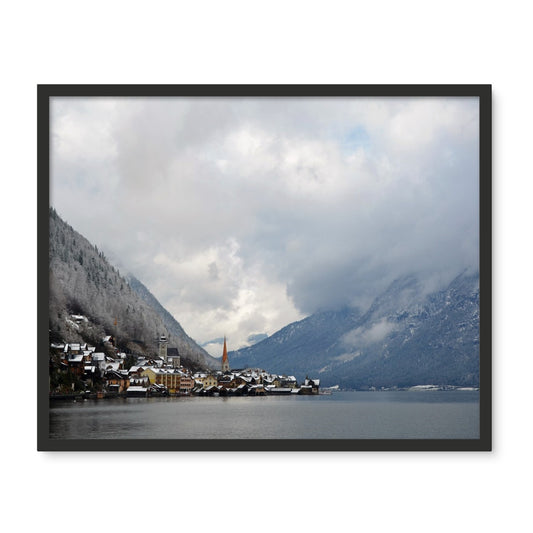 Landscape: Hallstadt, Austria Framed Photo Tile