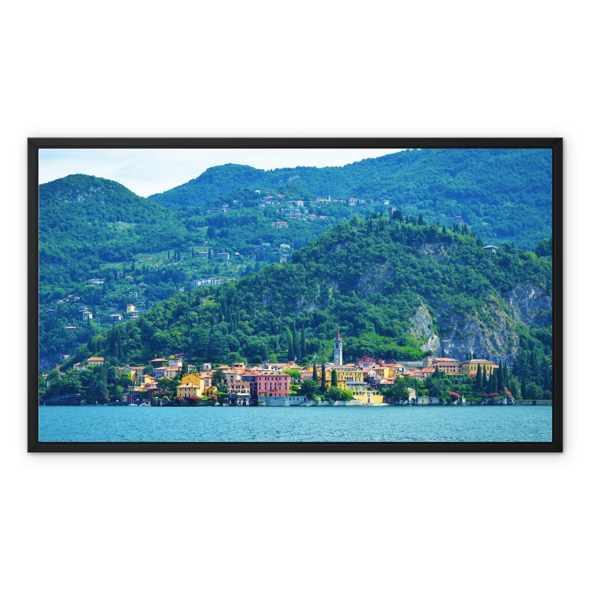 Landscape: Lake Como, Italy Framed Canvas