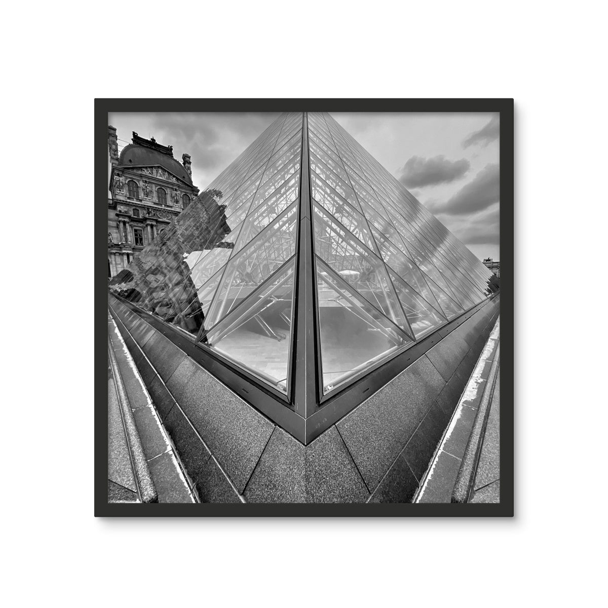 Architecture: Louvre, Paris, France Framed Photo Tile