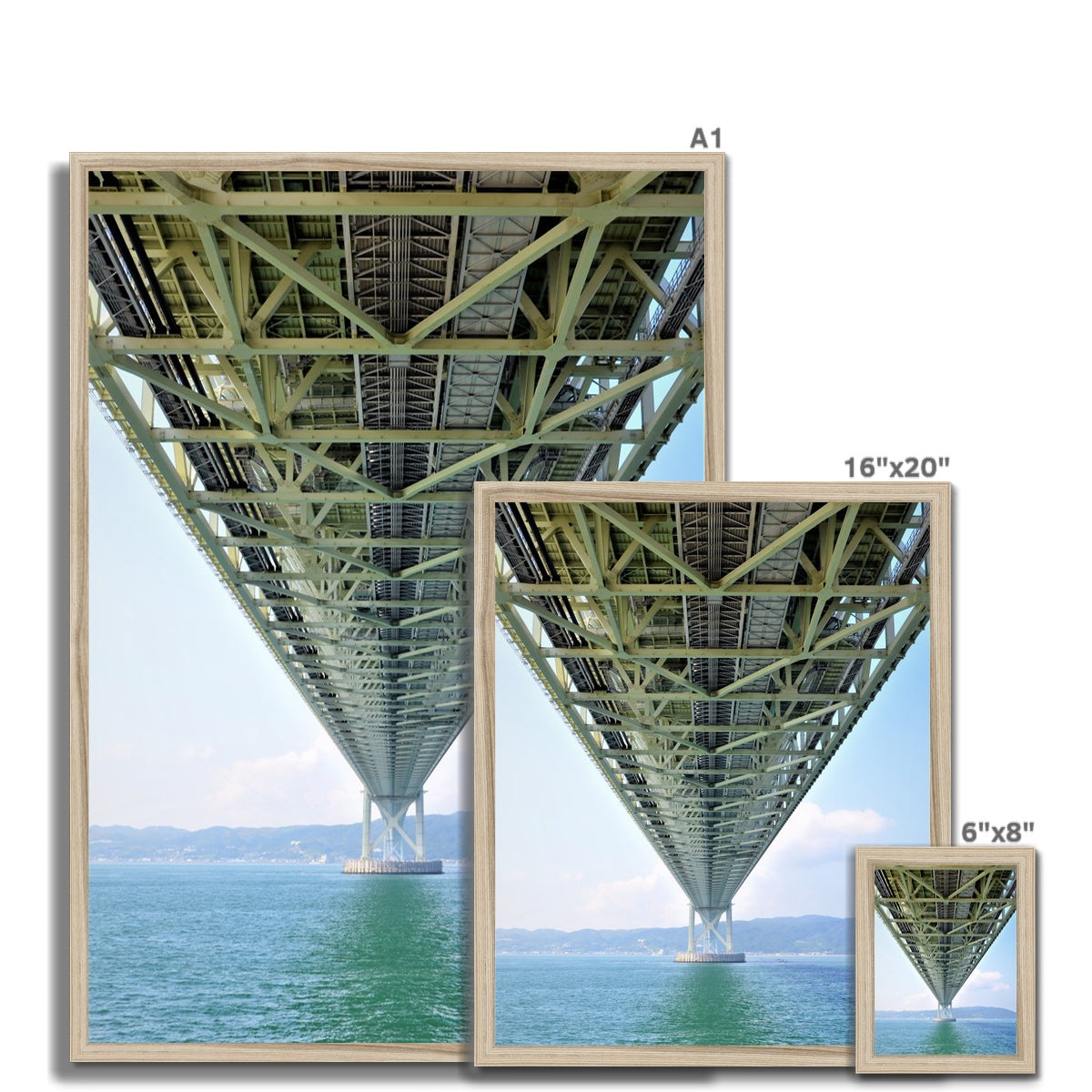 Engineering: Bridge Perspective Framed Print