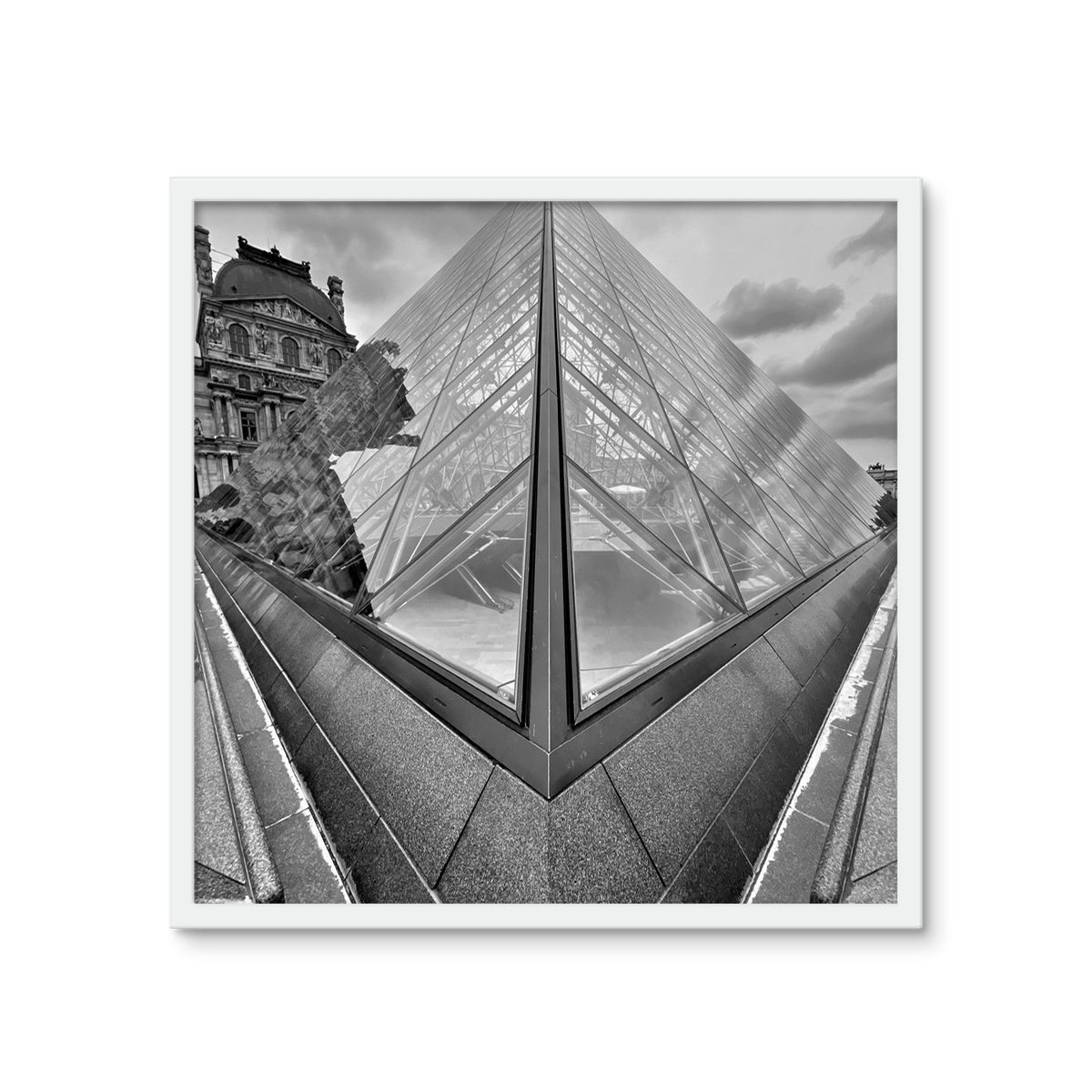 Architecture: Louvre, Paris, France Framed Photo Tile