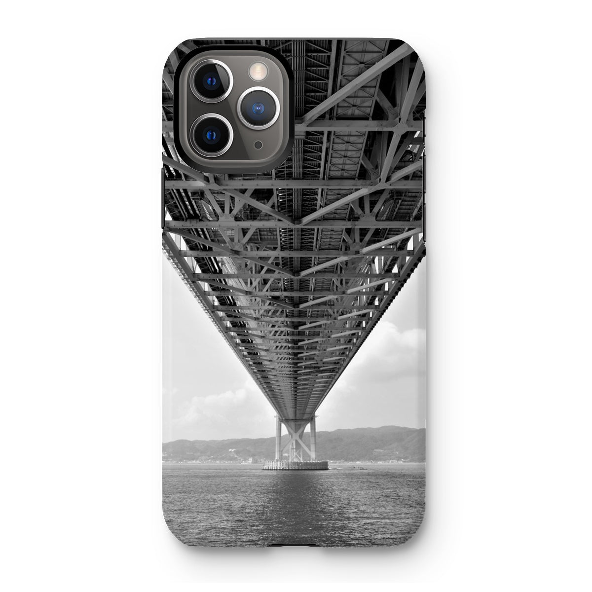 Engineering: Bridge Perspective, B&W Tough Phone Case