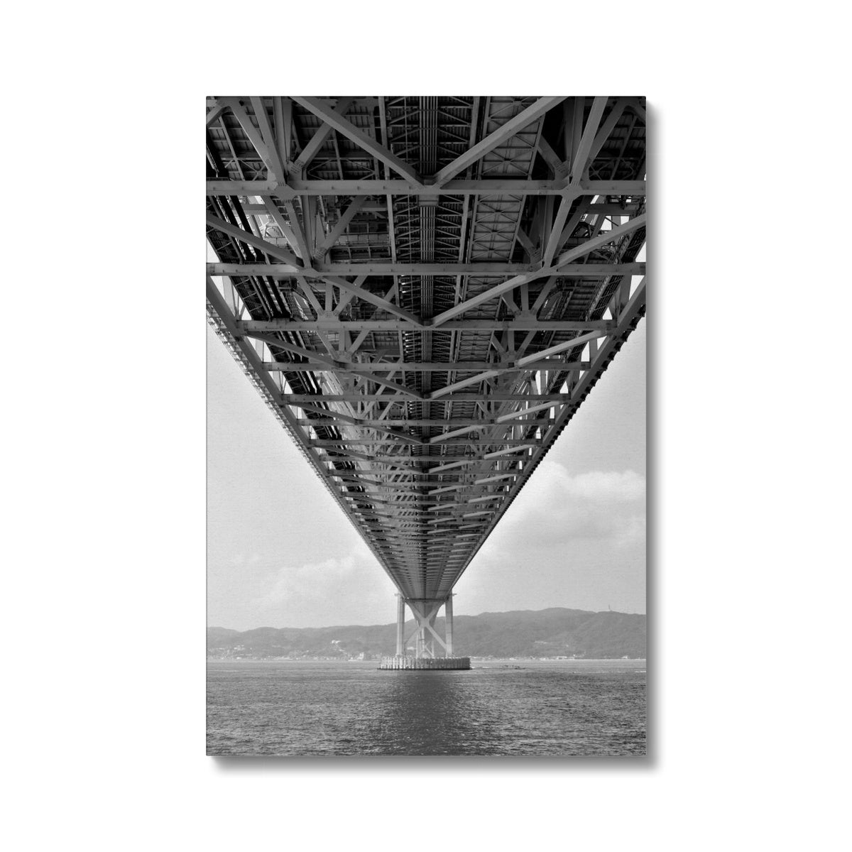 Engineering: Bridge Perspective, B&W Eco Canvas