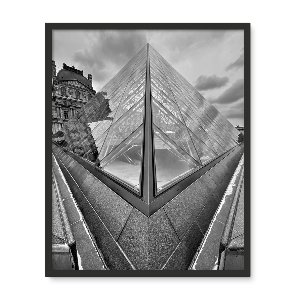 Architecture: Louvre, Paris, France Framed Photo Tile