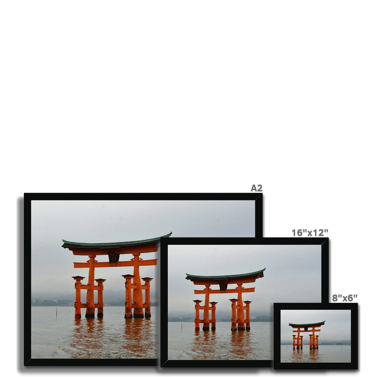 Architecture: Miyajima Gate, Japan Framed Print