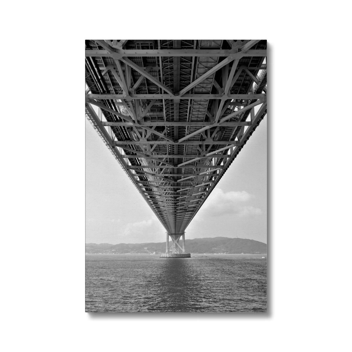 Engineering: Bridge Perspective, B&W Eco Canvas