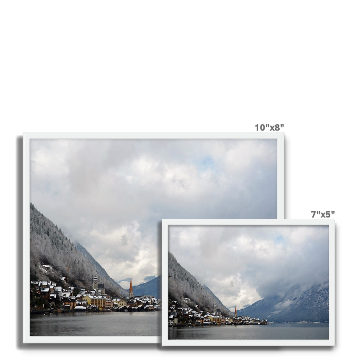 Landscape: Hallstadt, Austria Framed Photo Tile