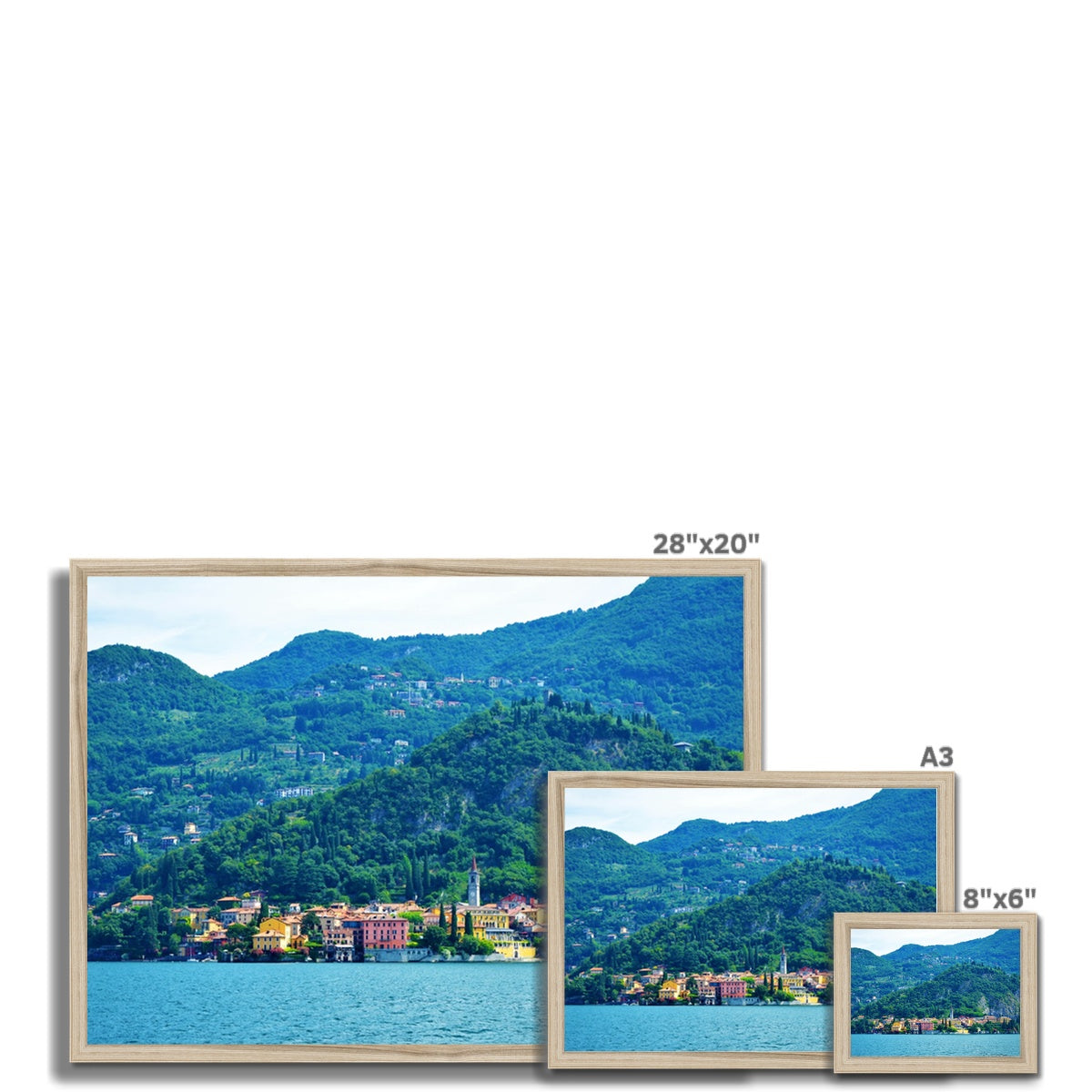 Landscape: Lake Como, Italy Framed Print