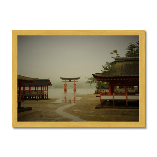 Landscape: Miyajima, Japan Antique Framed Print