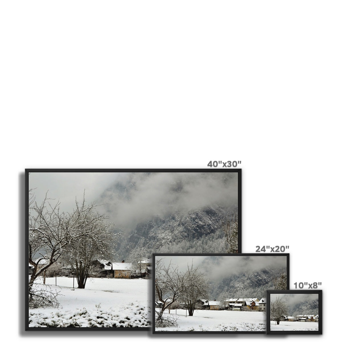 Landscape: Winter Framed Canvas