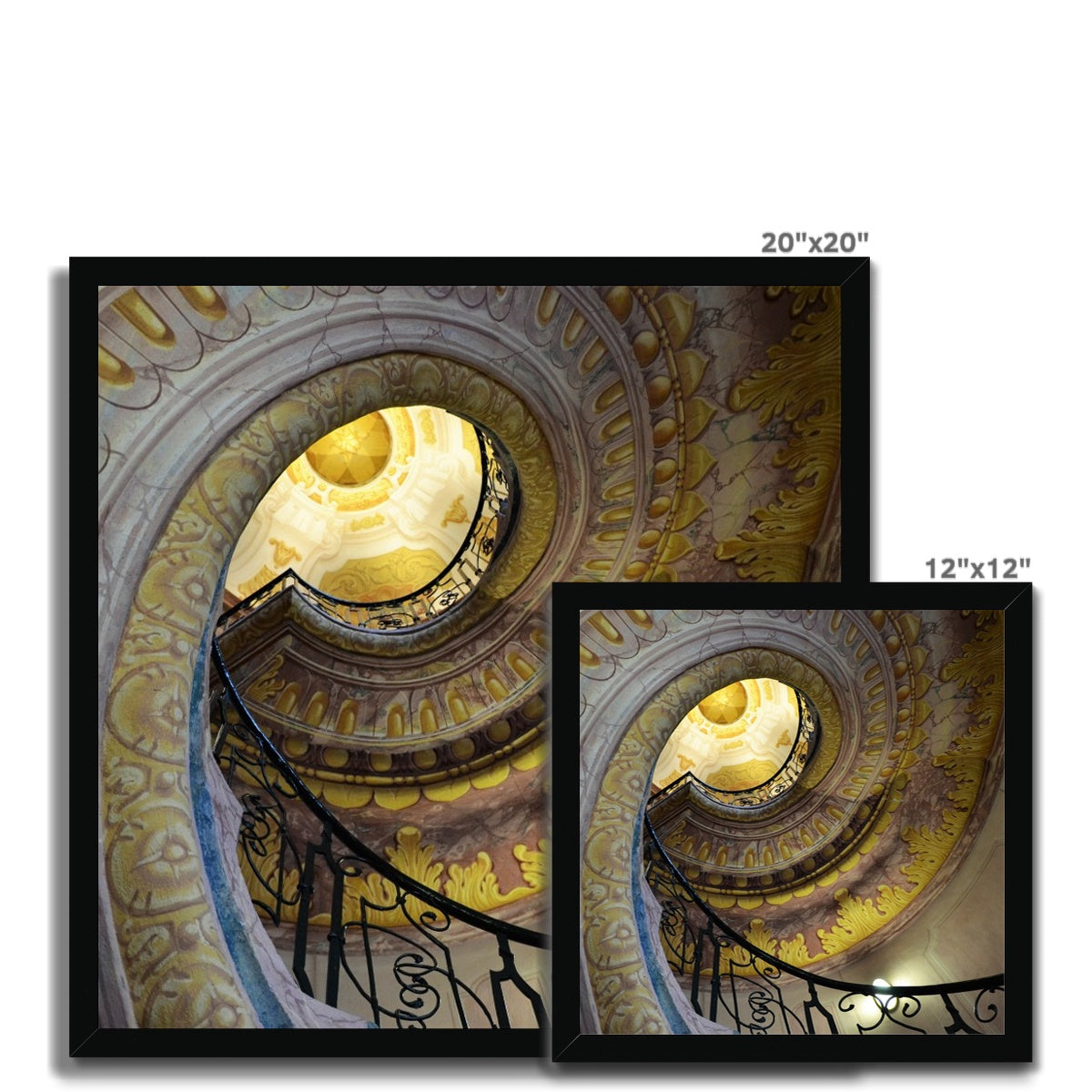 Architecture: Decorative Staircase Framed Print