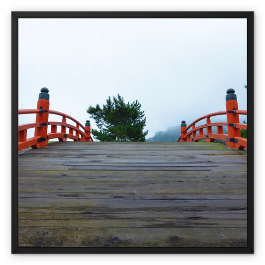 Symmetry: Bridge Framed Canvas