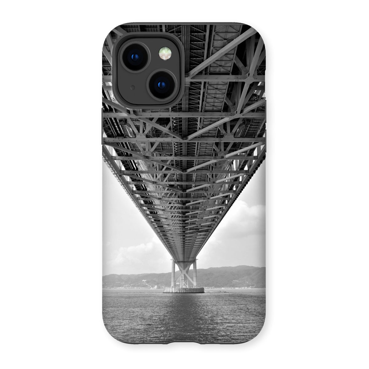 Engineering: Bridge Perspective, B&W Tough Phone Case