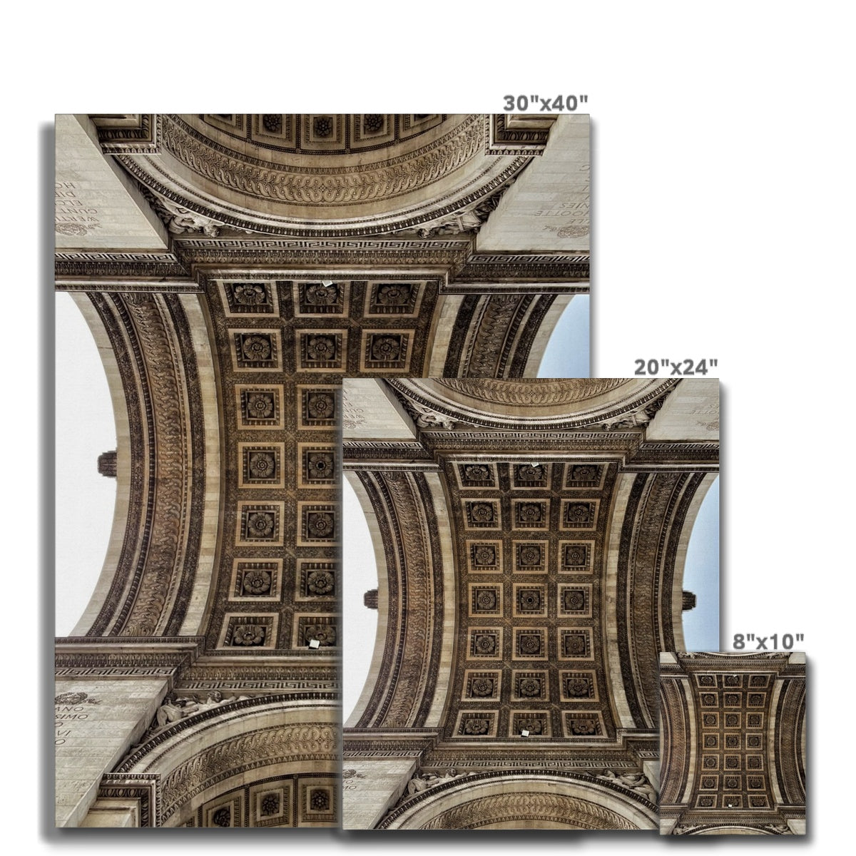 Architecture: Arc du Triomphe, Paris, France Canvas