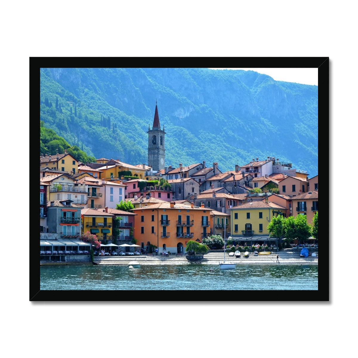 Streets: Lake Como, Italy Framed Print