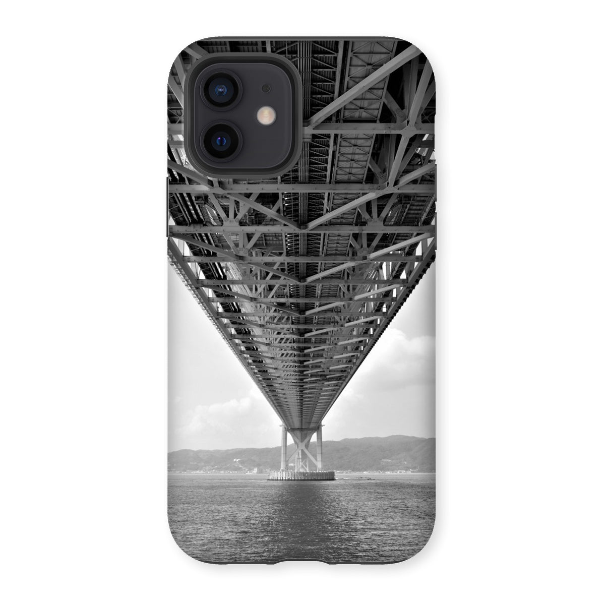 Engineering: Bridge Perspective, B&W Tough Phone Case