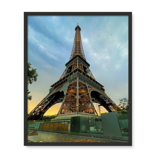 Architecture: Effiel Tower Evening, Paris, France Framed Photo Tile