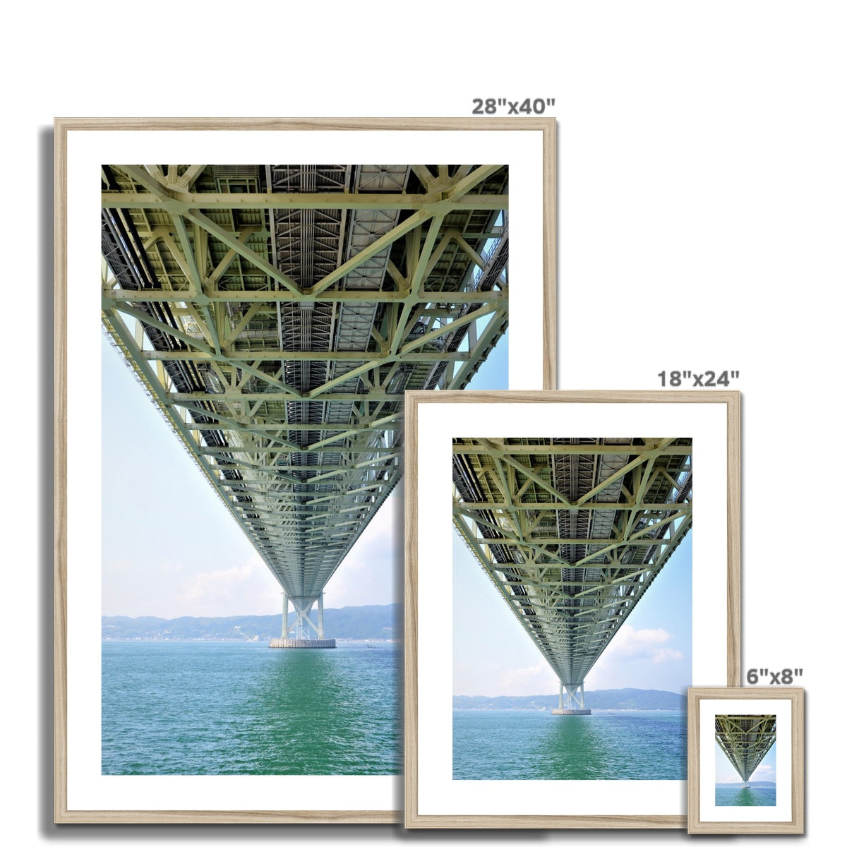 Engineering: Bridge Perspective Framed & Mounted Print