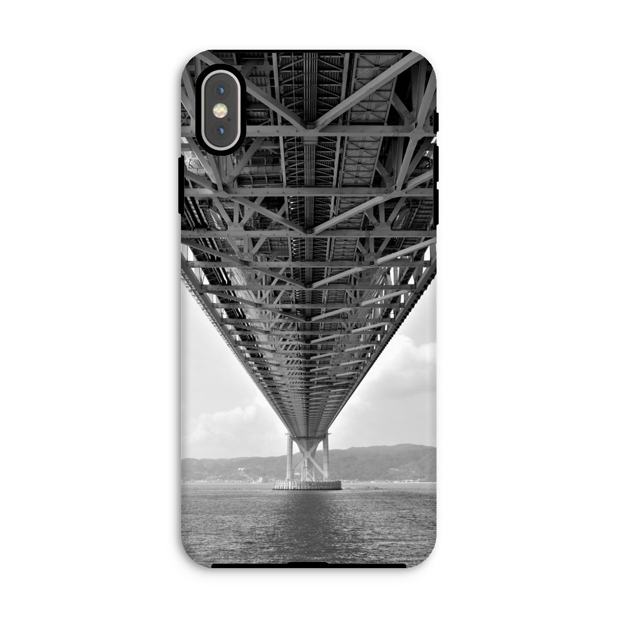 Engineering: Bridge Perspective, B&W Tough Phone Case