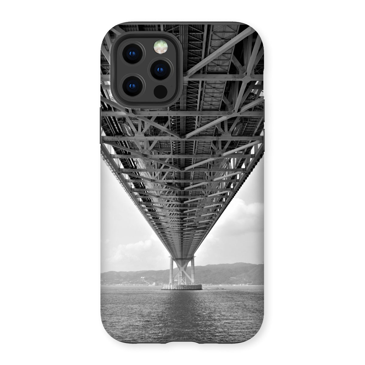 Engineering: Bridge Perspective, B&W Tough Phone Case