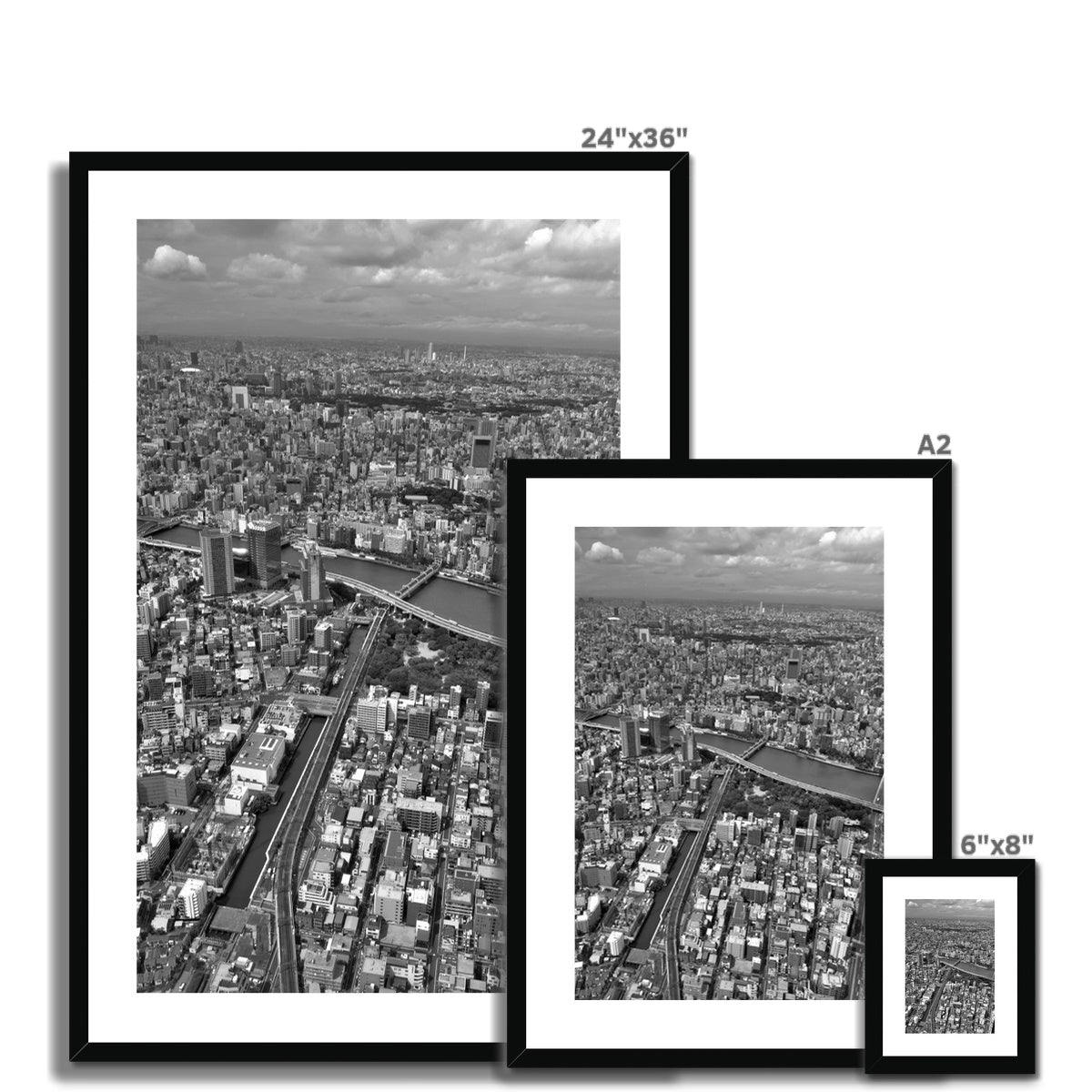 Tokyo City, Japan Framed & Mounted Print