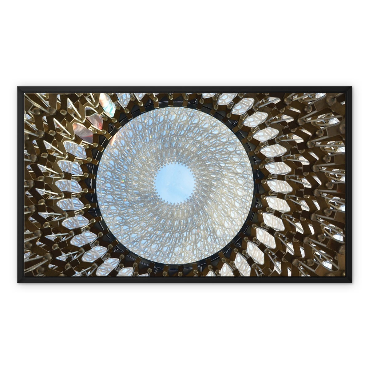 Abstract Photo: Sphere Framed Canvas