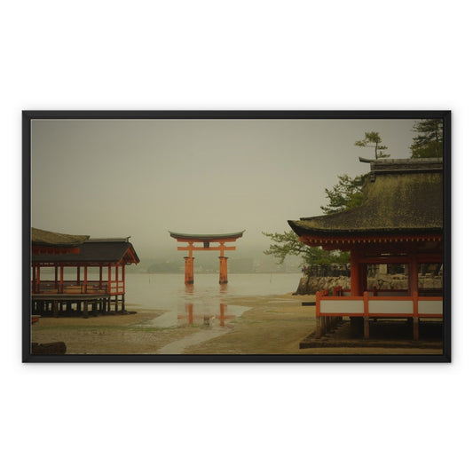 Landscape: Miyajima, Japan Framed Canvas