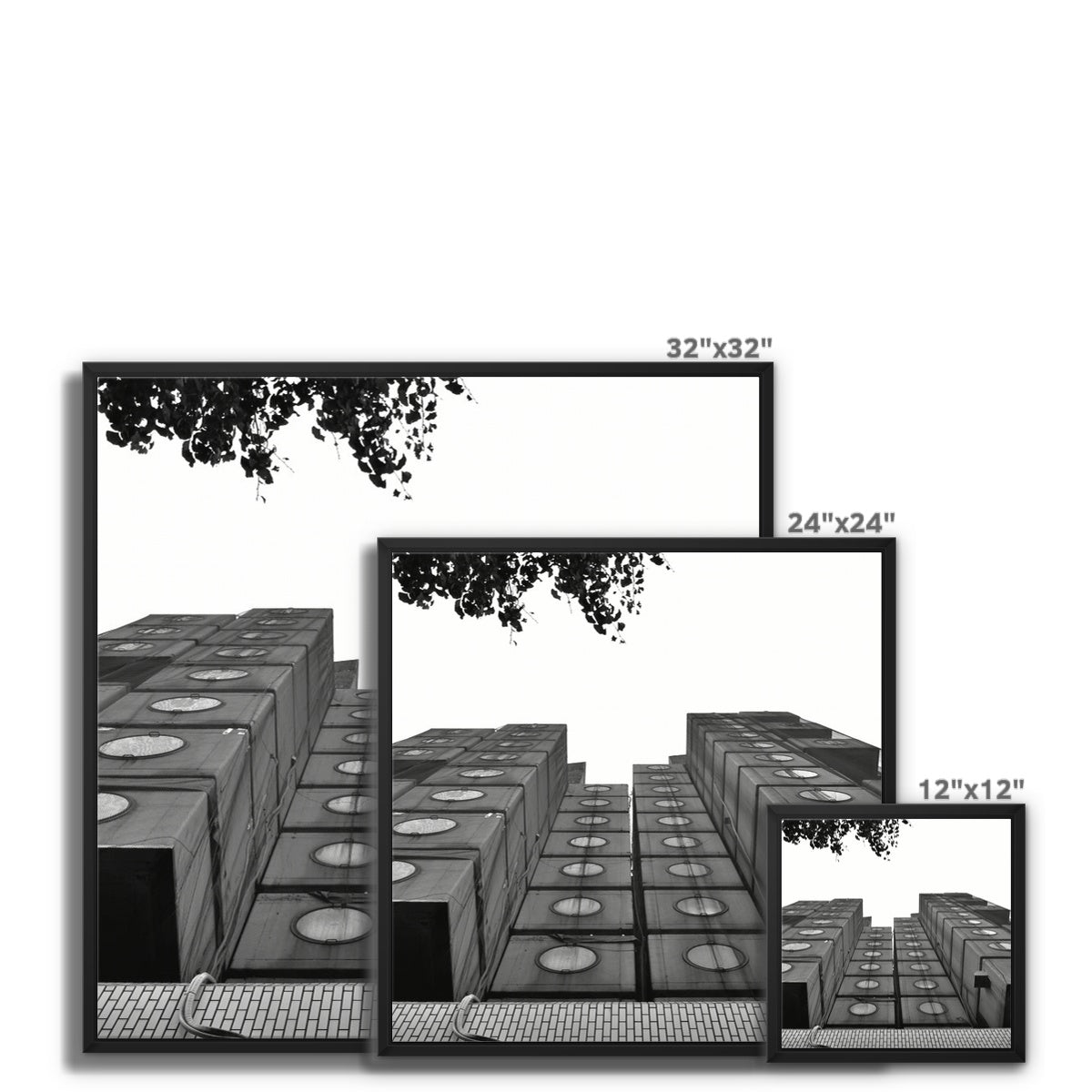 Architecture: Capsule Hotel Framed Canvas