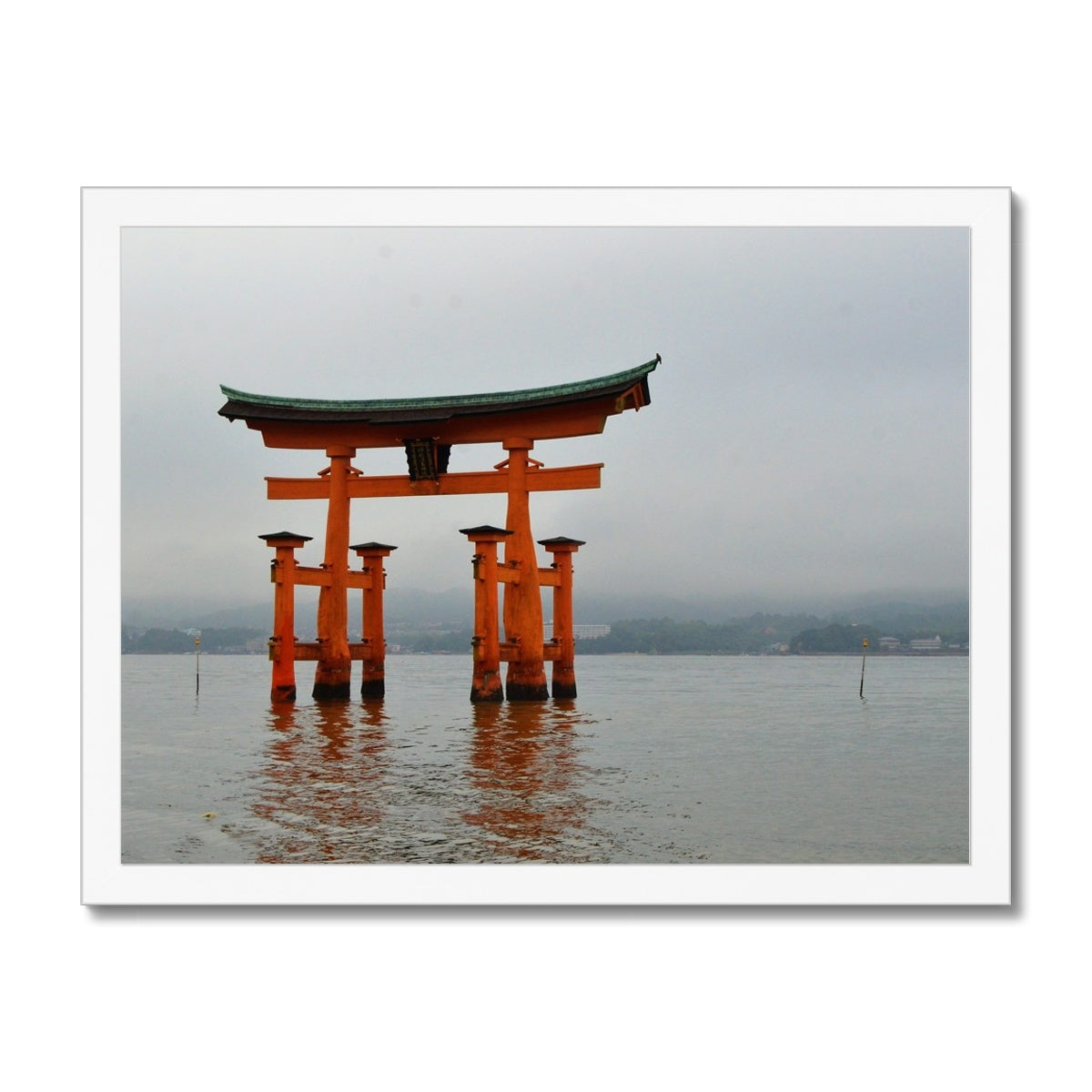 Architecture: Miyajima Gate, Japan Framed Print