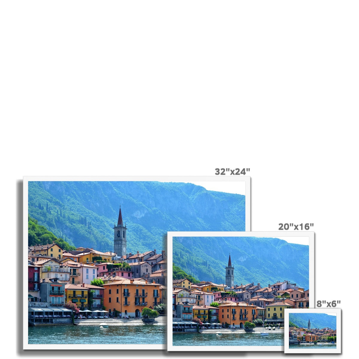 Streets: Lake Como, Italy Framed Print