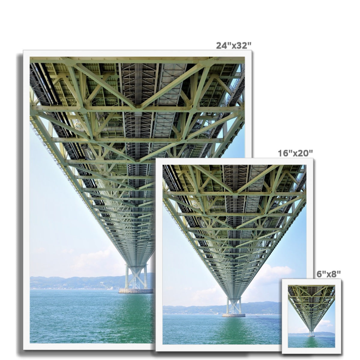 Engineering: Bridge Perspective Budget Framed Poster