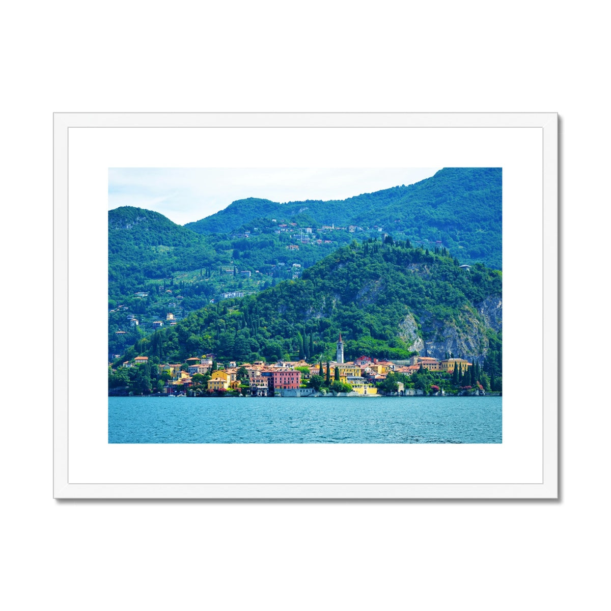 Landscape: Lake Como, Italy Framed & Mounted Print