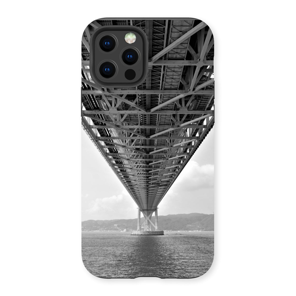 Engineering: Bridge Perspective, B&W Tough Phone Case