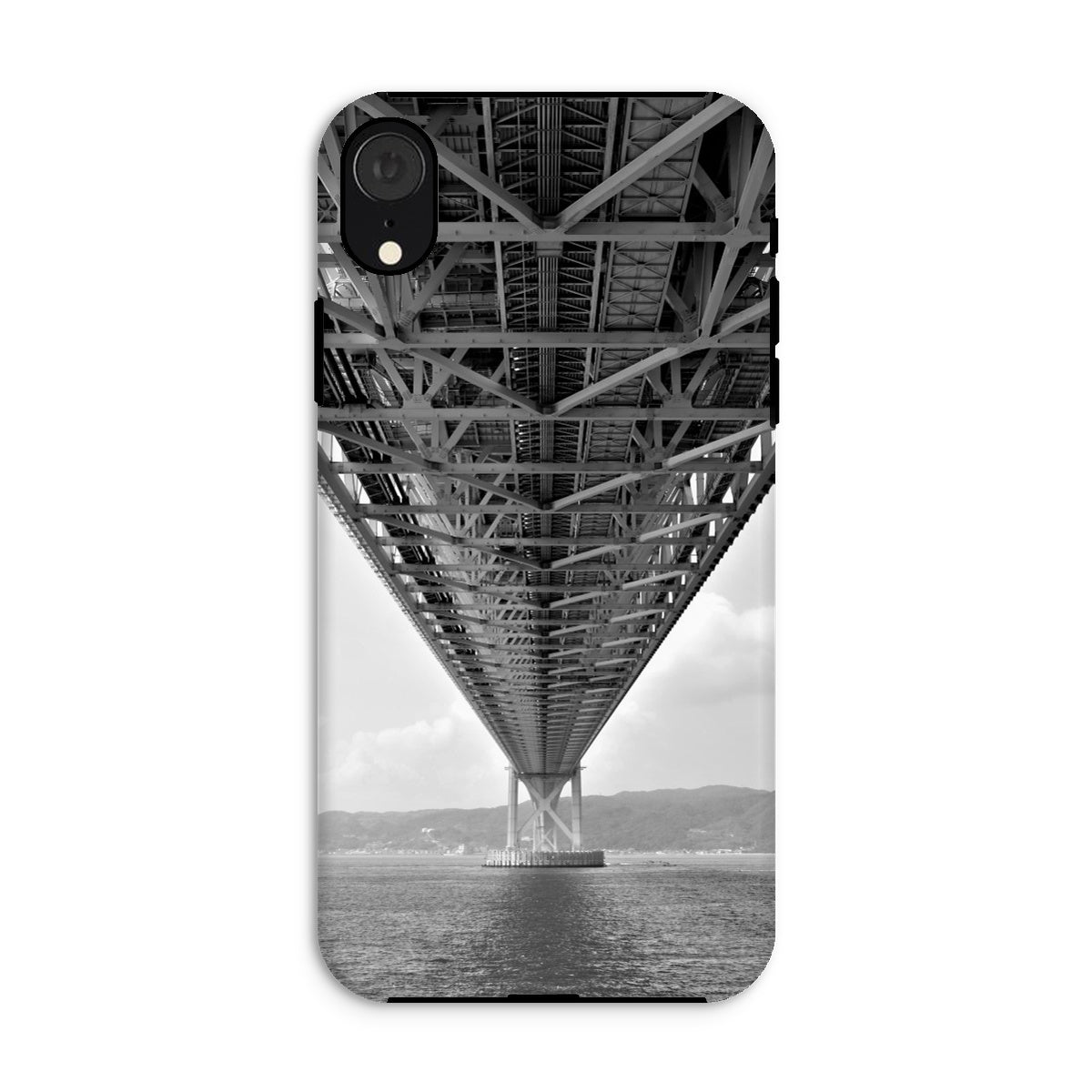 Engineering: Bridge Perspective, B&W Tough Phone Case