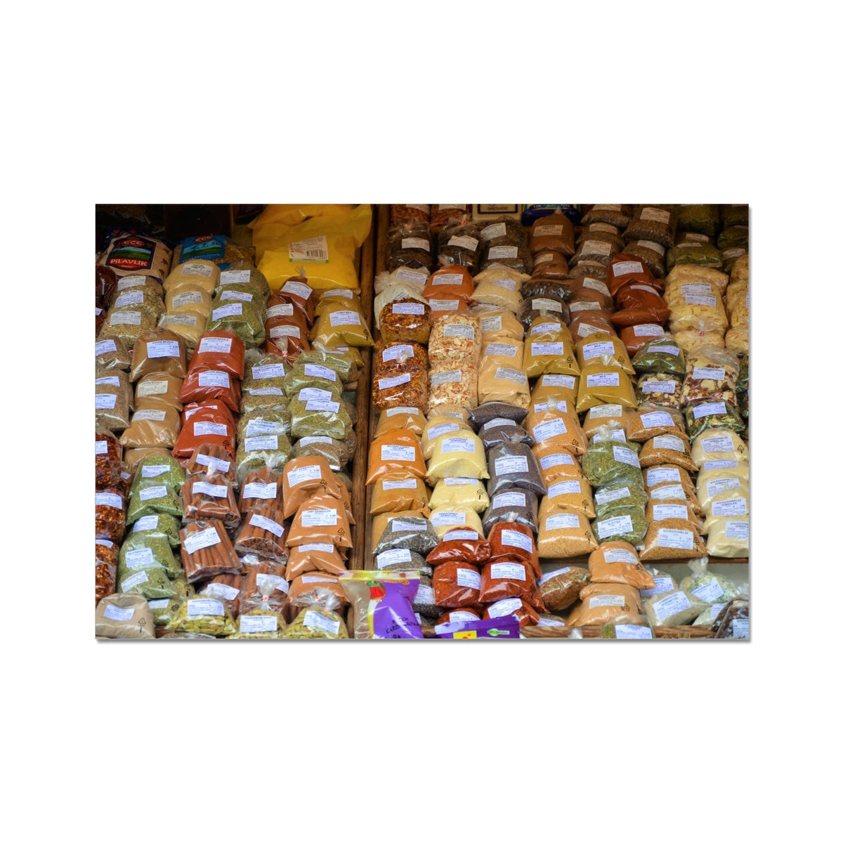 Food: Assortment of Spices Photo Art Print