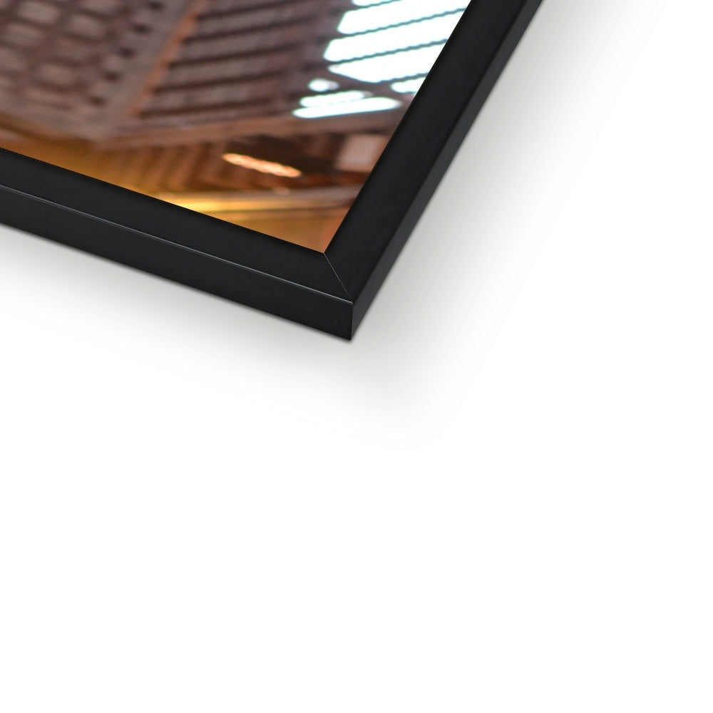 Abstract Photo: Glass Framed Print