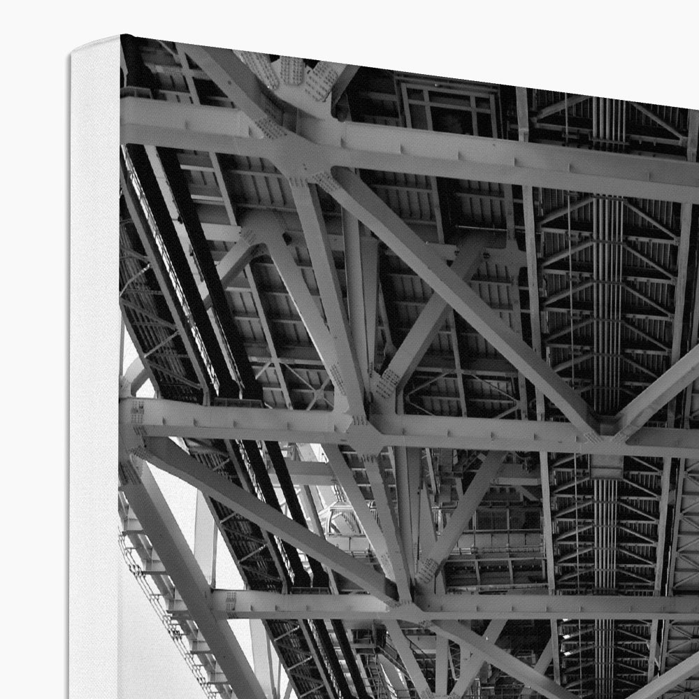 Engineering: Bridge Perspective, B&W Eco Canvas