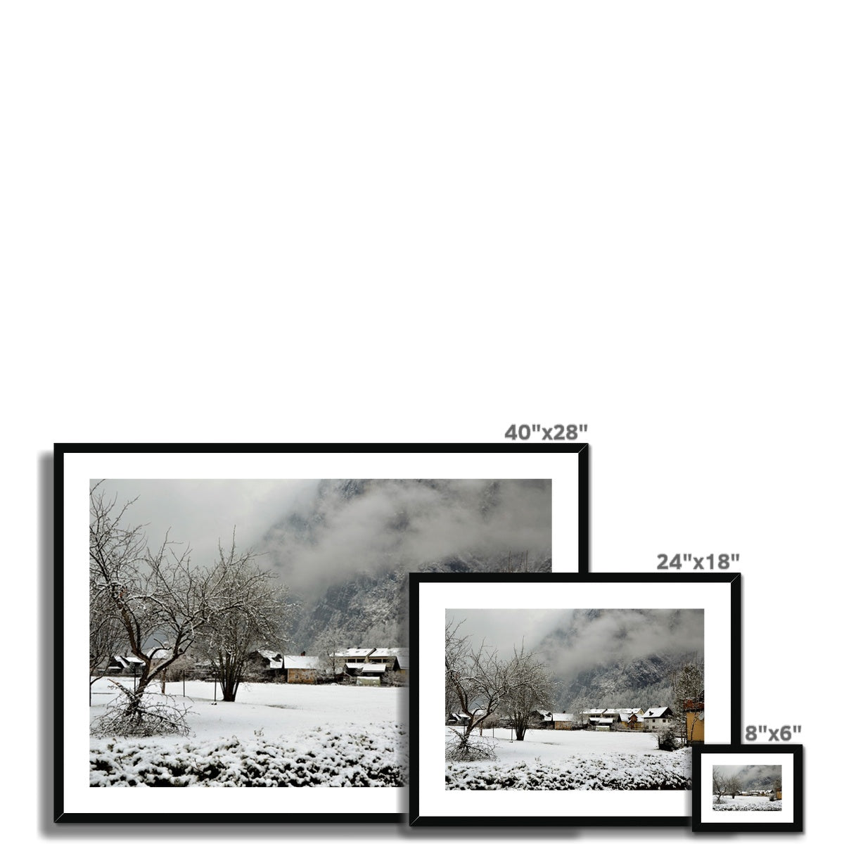 Landscape: Winter Framed & Mounted Print