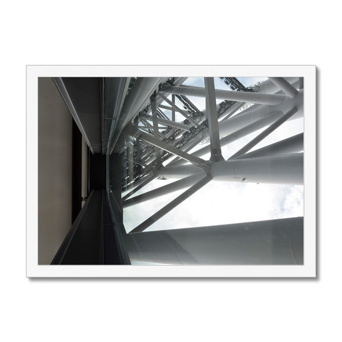 Steel Structure: Tokyo, Japan Framed Print