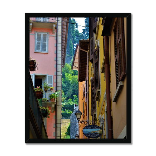 Streets: Como, Italy Framed Print