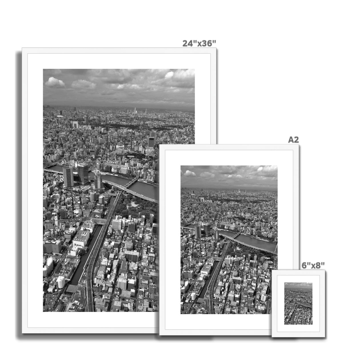 Tokyo City, Japan Framed & Mounted Print