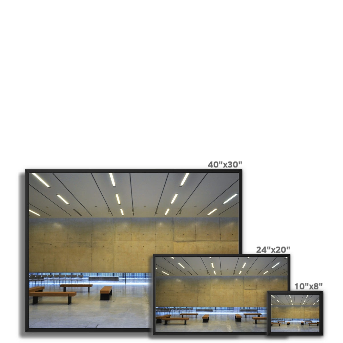 Architecture: Floating Structure (Warm) Framed Canvas