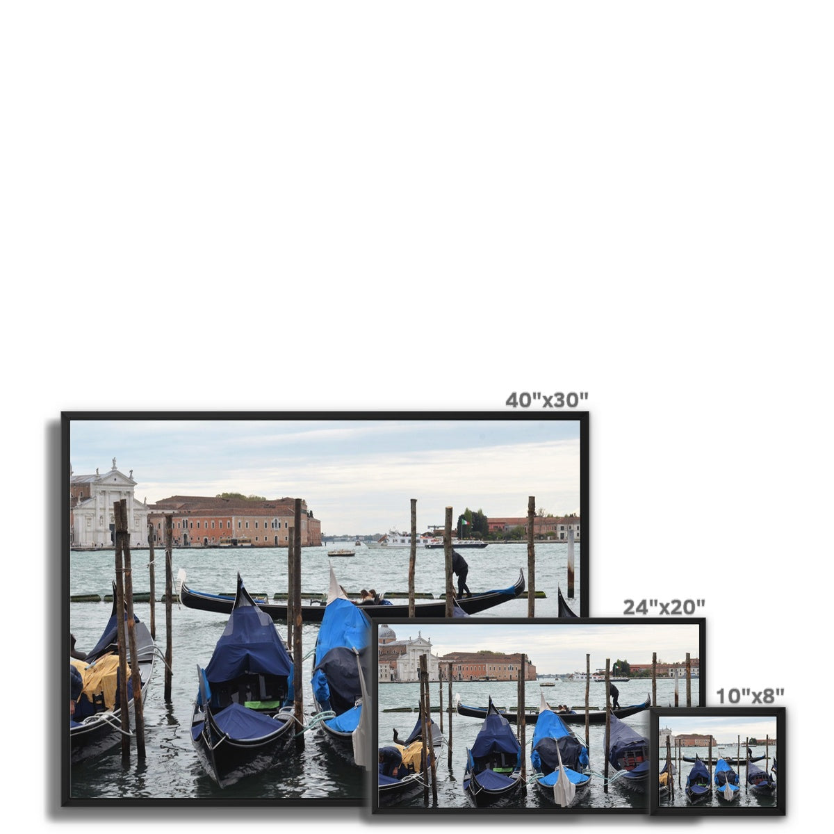 Streets: Venice, Italy Framed Canvas