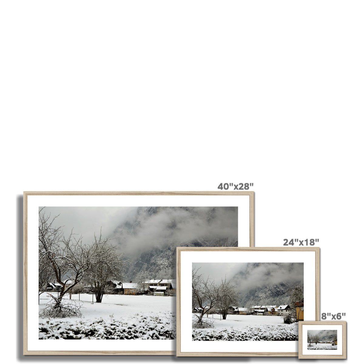 Landscape: Winter Framed & Mounted Print