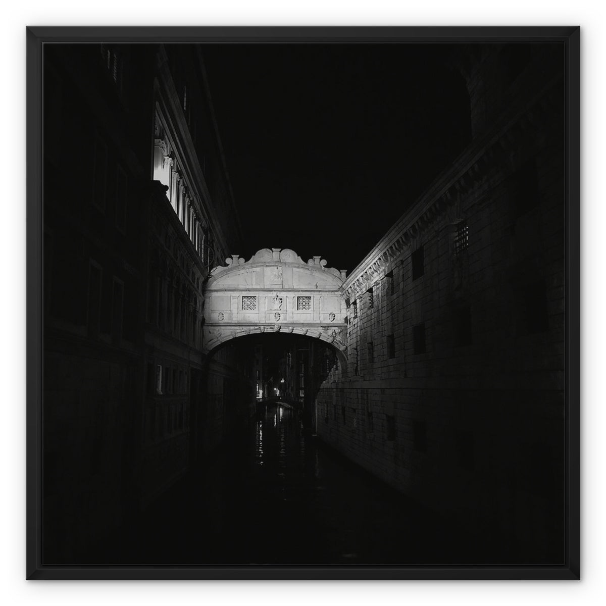 Architecture: Ponte dei Sospiri, Venezia, Italy Framed Canvas