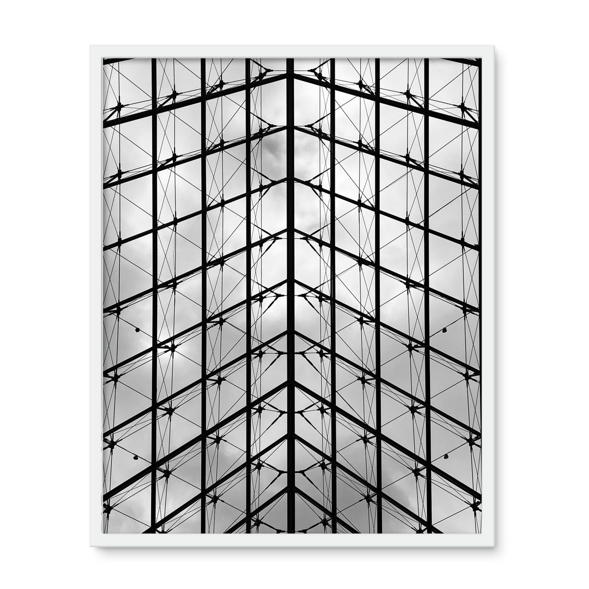 Architecture: The Louvre, Paris, France Framed Photo Tile