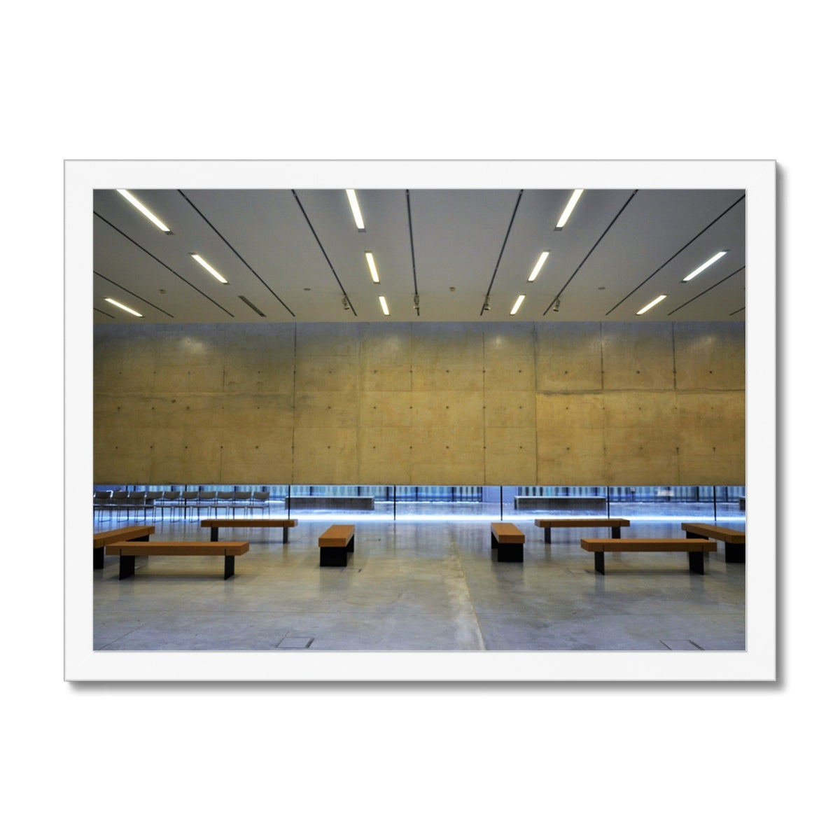 Architecture: Floating Structure (Warm) Framed Print