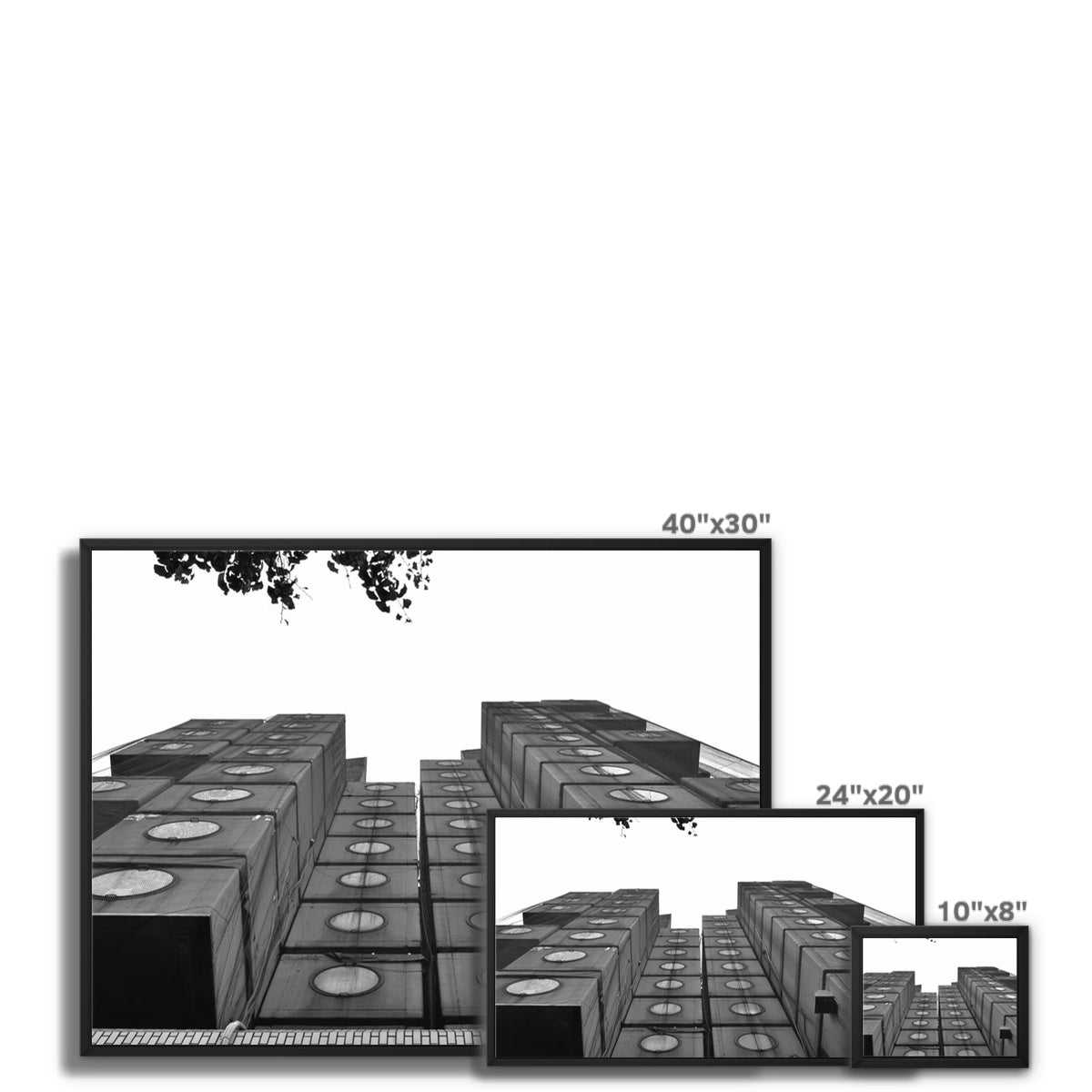 Architecture: Capsule Hotel Framed Canvas