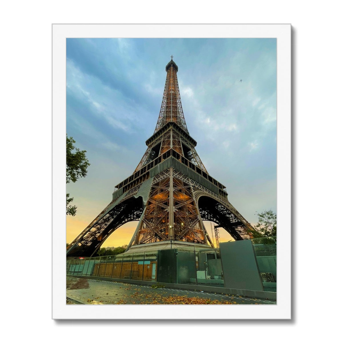 Architecture: Effiel Tower Evening, Paris, France Framed Print