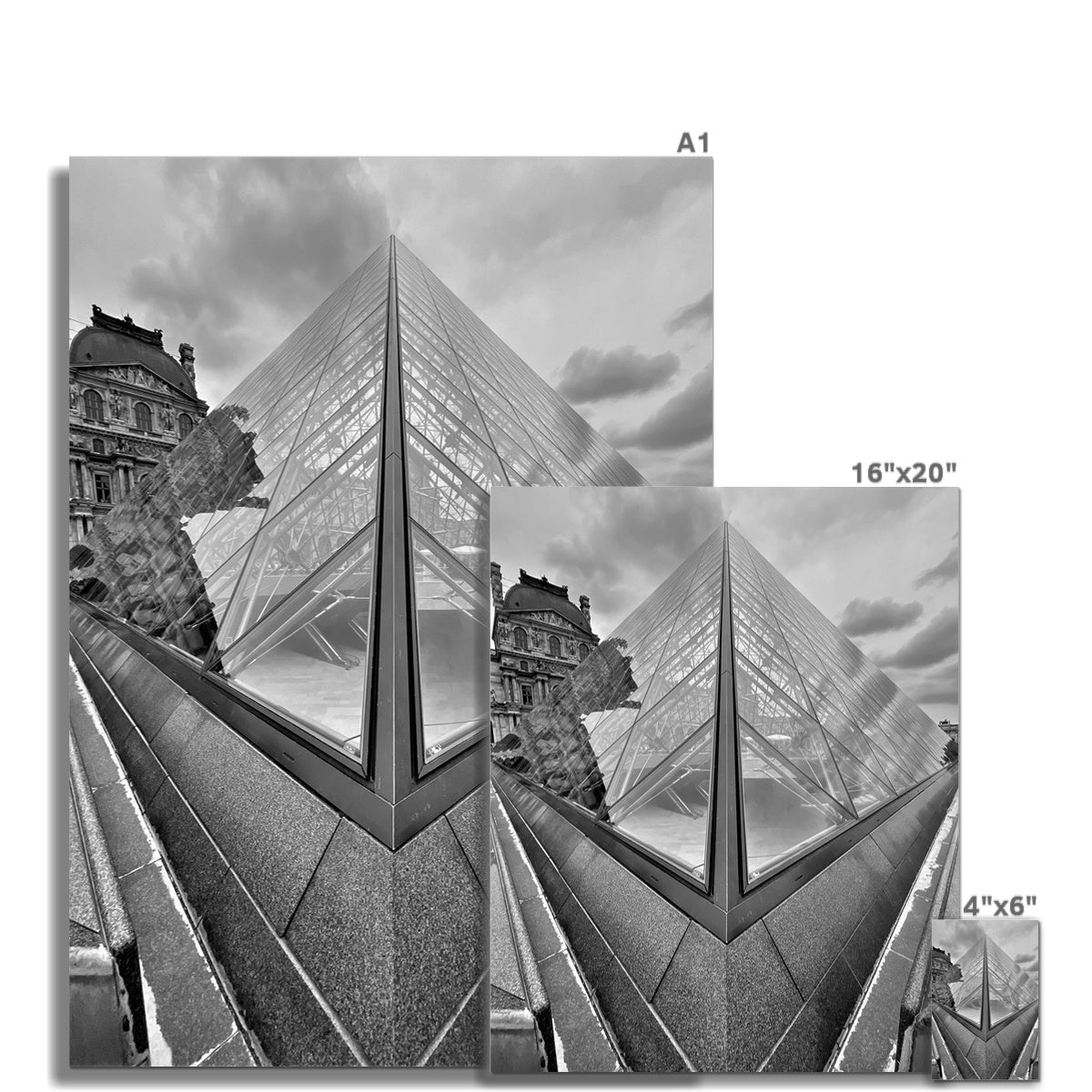 Architecture: Louvre, Paris, France Fine Art Print